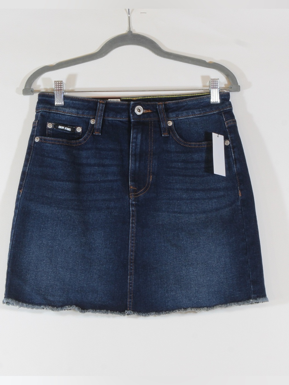 DKNY Dark Blue Denim Mini Skirt NWT